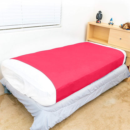 Sensory Bed Sheet for Kids Compression Alternative to Weighted Blankets - Red