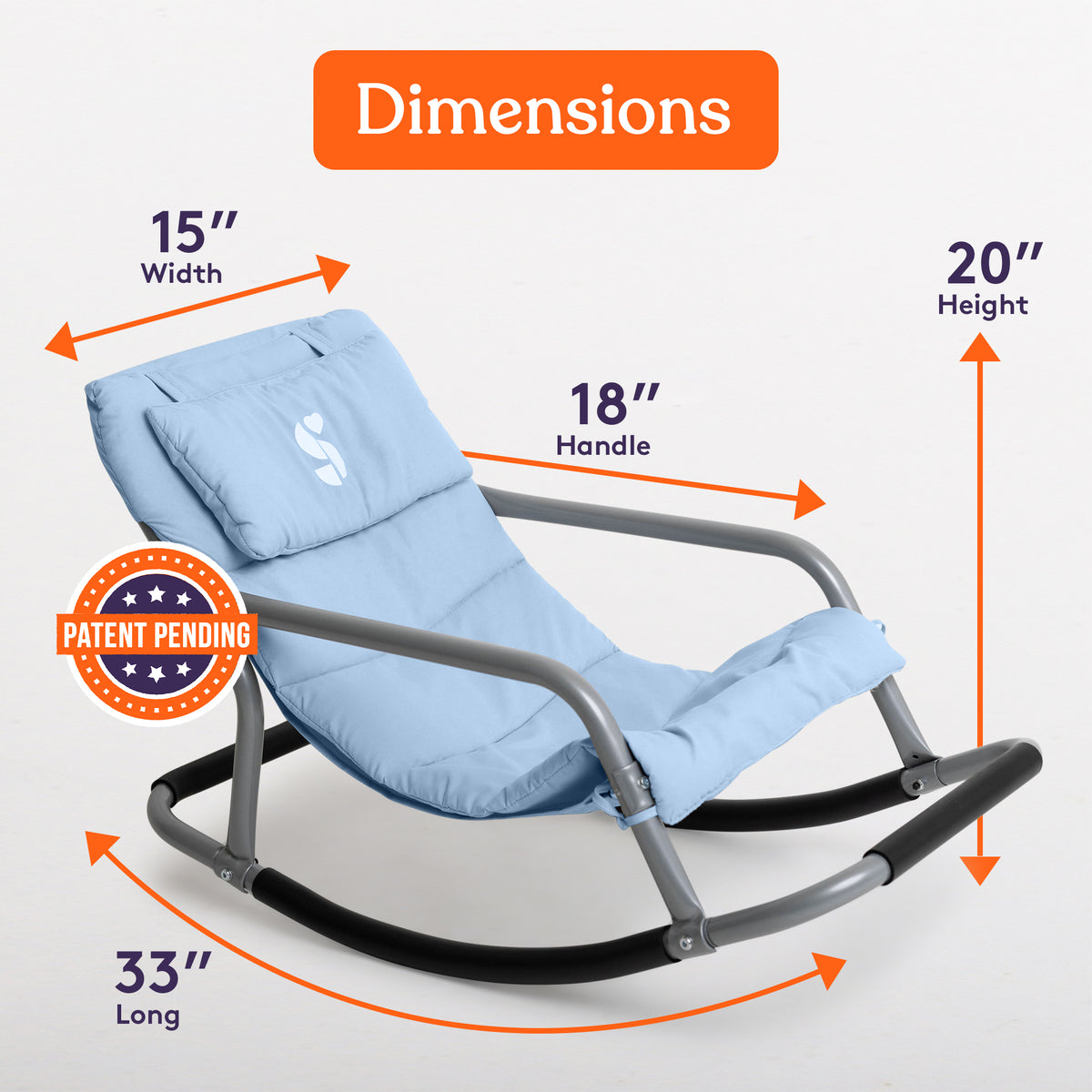 School. Send Rocking Chair Special Supplies Sensory Rocking Chair for Kids - Comfortable Kids Roc