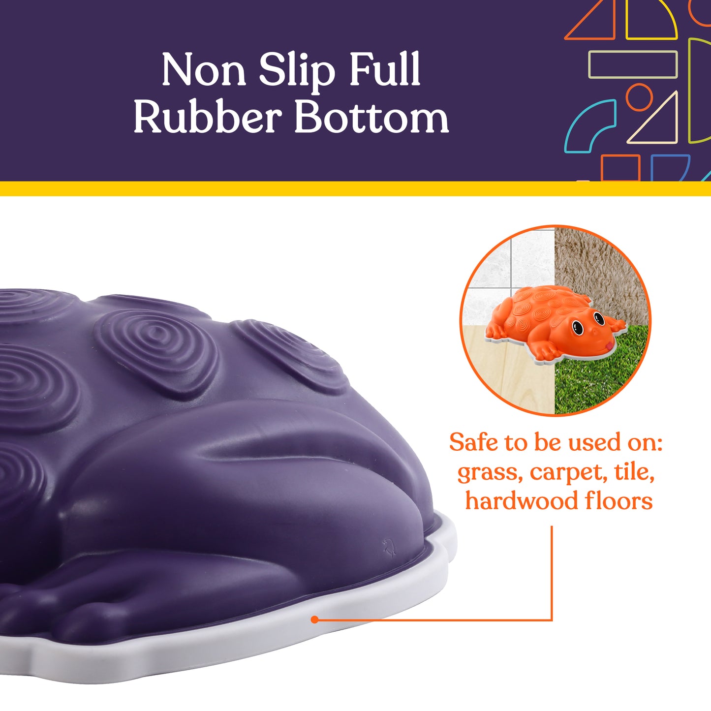 Frog Stepping Stones – Deluxe 6-Piece Set with Bonus Game