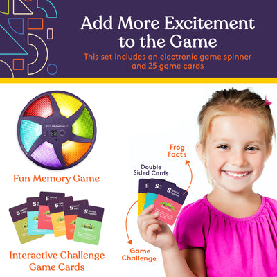 Frog Stepping Stones – Deluxe 6-Piece Set with Bonus Game