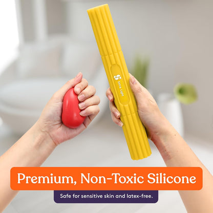 Special Supplies Physical Hand Therapy Kit, 4 Pack Putty, 3 Flexbars