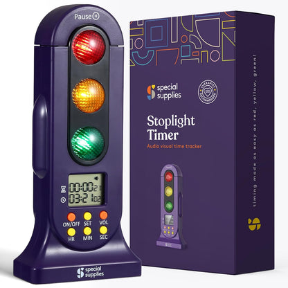 Special Supplies Stoplight Timer - Countdown - Use for Sensory Rooms, Schools, and Bedrooms