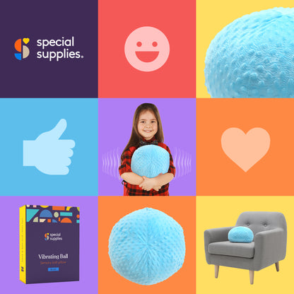 Sensory Vibrating Ball Pillow with Music and Voice Recording