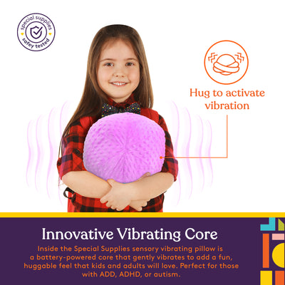 Vibrating Ball Pillow Sensory Pressure Activated for Kids and Adults