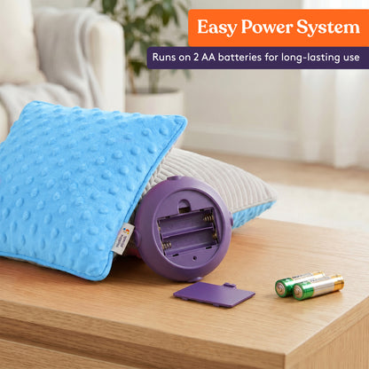 Sensory Vibrating Pillow – Pressure-Activated Calming Support for Kids & Adults, 12” Plush with Textured Bumps, 3 Vibration Modes, Music & Voice Recording (Blue)