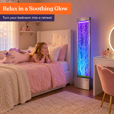 Special Supplies Floor Standing Bubble Tube Lamp Color Changing LED Lights