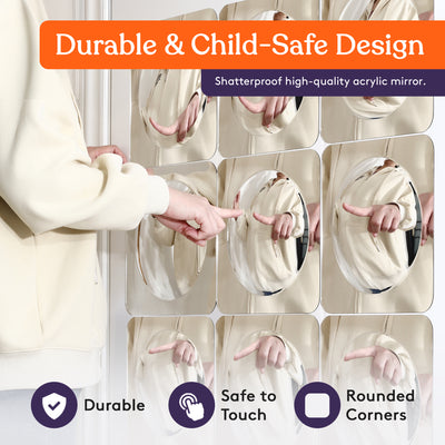 Special Supplies Sensory Bubble Wall Mirror - Interactive Acrylic Mirrors for Wall Decoration and Sensory Toys for Kids Classroom or Home -Sensory Room Decor -Visual, Tactile Stimulation