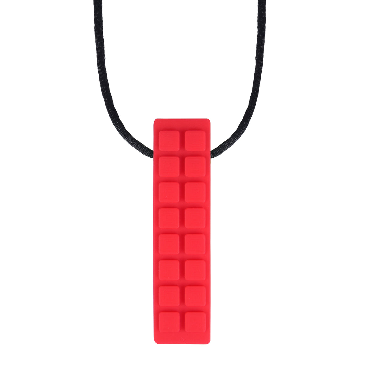 Chewy Blocks Necklace - Calming Textured Chewy Silicone Pendant for Autism & Oral Motor Special Needs Kids