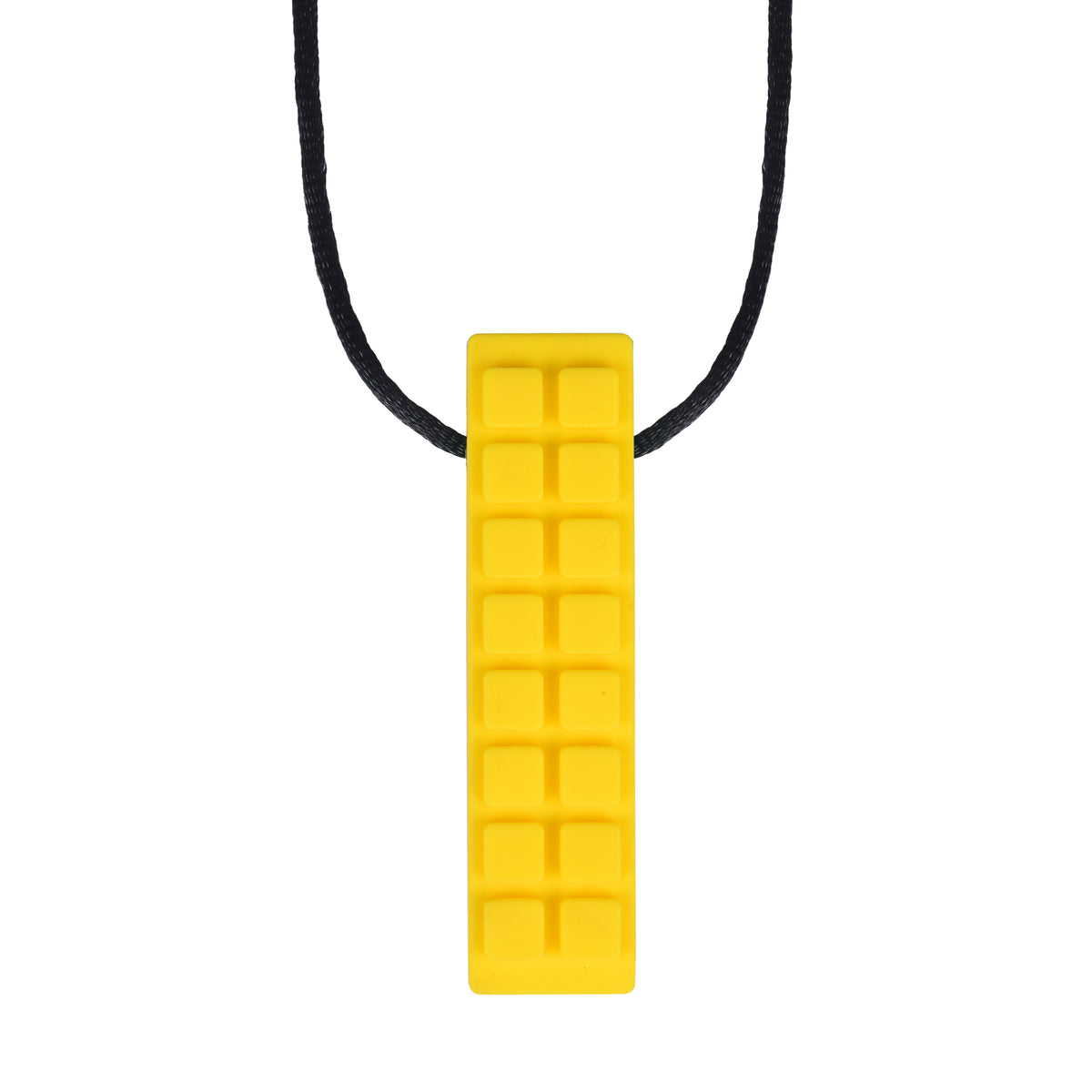 Chewy Blocks Necklace - Calming Textured Chewy Silicone Pendant for Autism & Oral Motor Special Needs Kids
