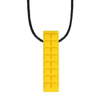 Chewy Blocks Necklace - Calming Textured Chewy Silicone Pendant for Autism & Oral Motor Special Needs Kids