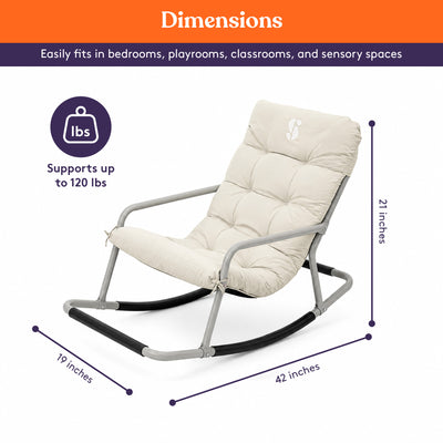 Special Supplies Sensory Rocking Chair for Preteens - Comfortable Preteen Rocker- Versatile Floor Chair with Soft Fabric and Stability for Playroom, Bedroom Ages 8-12