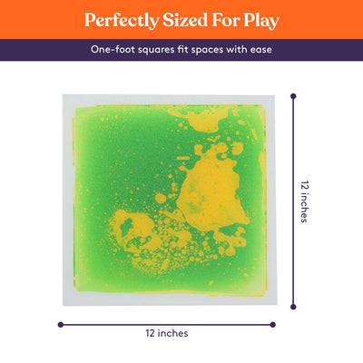 Square Floor Liquid Tiles for Kids, Set of 9