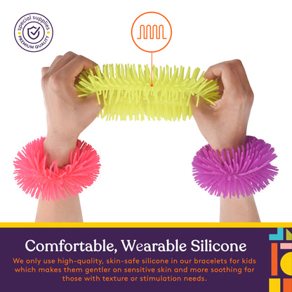 Squishy Fuzzy Band Bracelets (6 Pack)