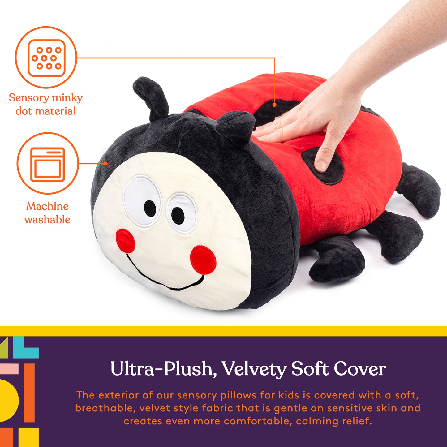 Sensory Vibrating Pillow-Ladybug