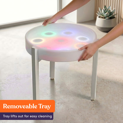 Special Supplies LED Light‑Up Table Set – Color Changing Glow Furniture, Mood Lighting, RGB LED Table for Sensory Play, Home and School
