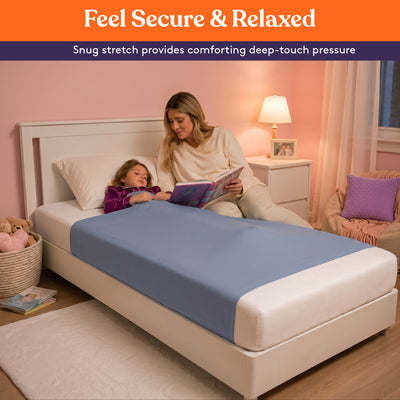 Sensory Bed Sheet for Kids Compression Alternative to Weighted Blankets - Gray