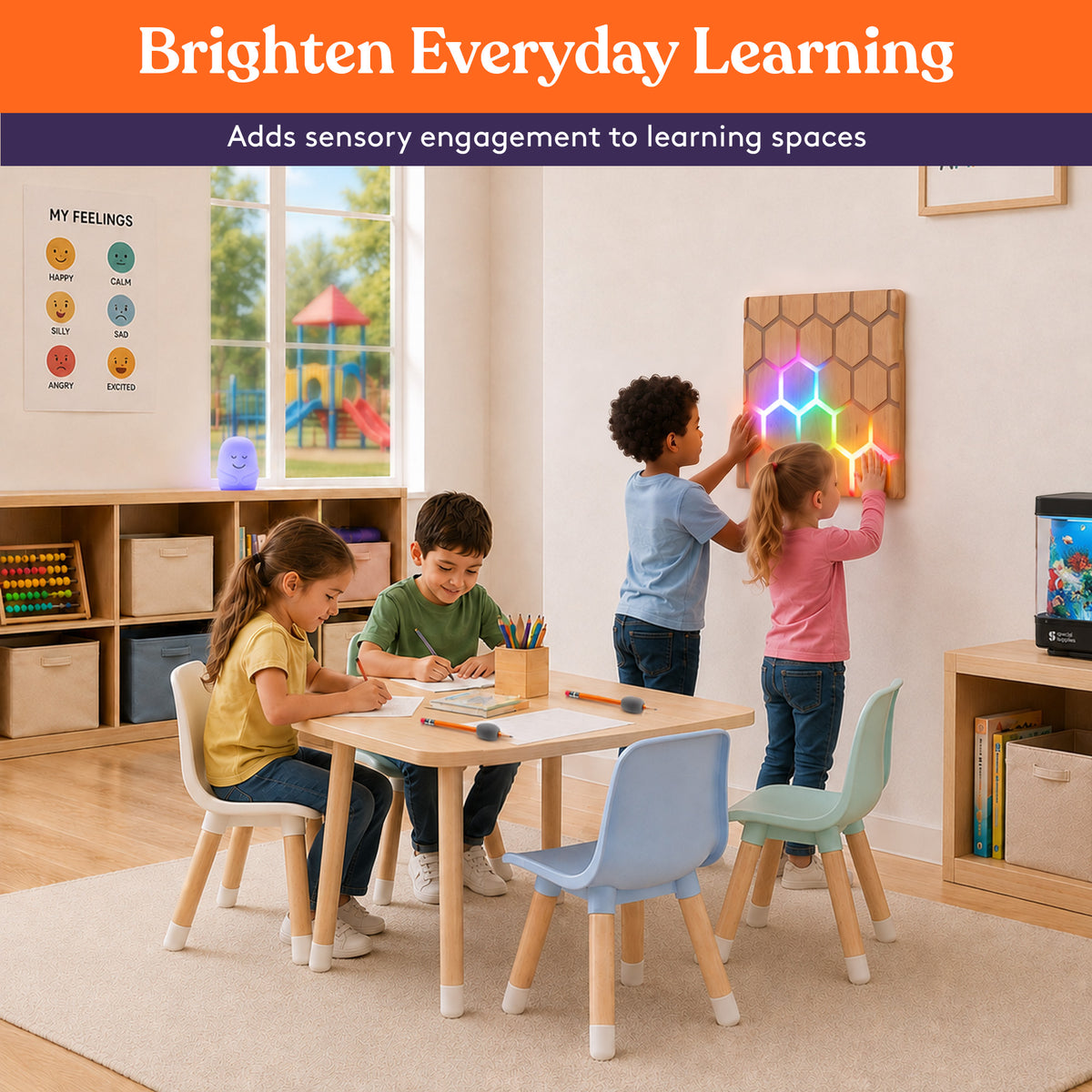 LED Hexagon Honeycomb Interactive Touch Panel