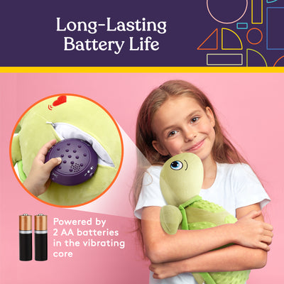 Sensory Vibrating Pillow-Turtle with Music and Voice Recording