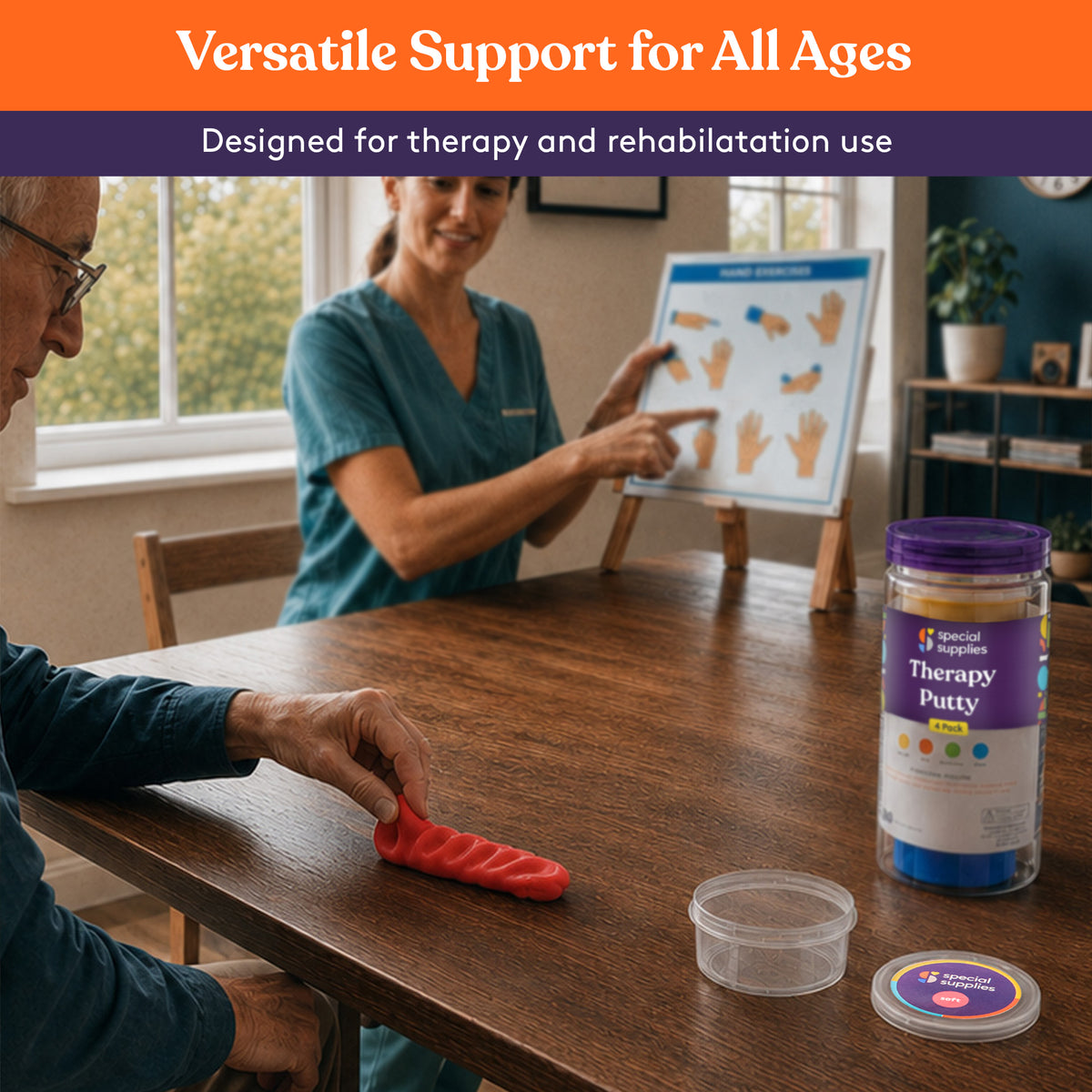 Therapy Putty (Primary Colors): 4 Pack – Special Supplies