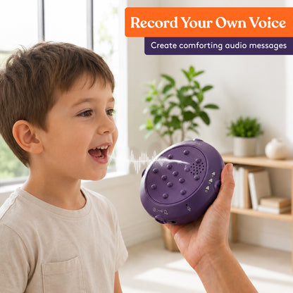 Sensory Vibrating Pillow – Pressure-Activated Calming Support for Kids & Adults, 12” Plush with Textured Bumps, 3 Vibration Modes, Music & Voice Recording (Blue)