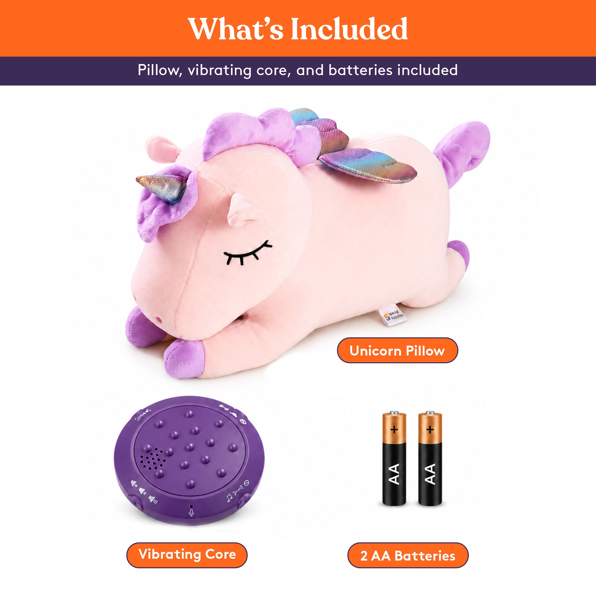 Sensory Vibrating Pillow-Unicorn