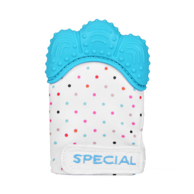 Teething Mitten, Wearable Mitt for Baby Self Soothing BPA Free Teething Pain Relief Toy for Left or Right hand