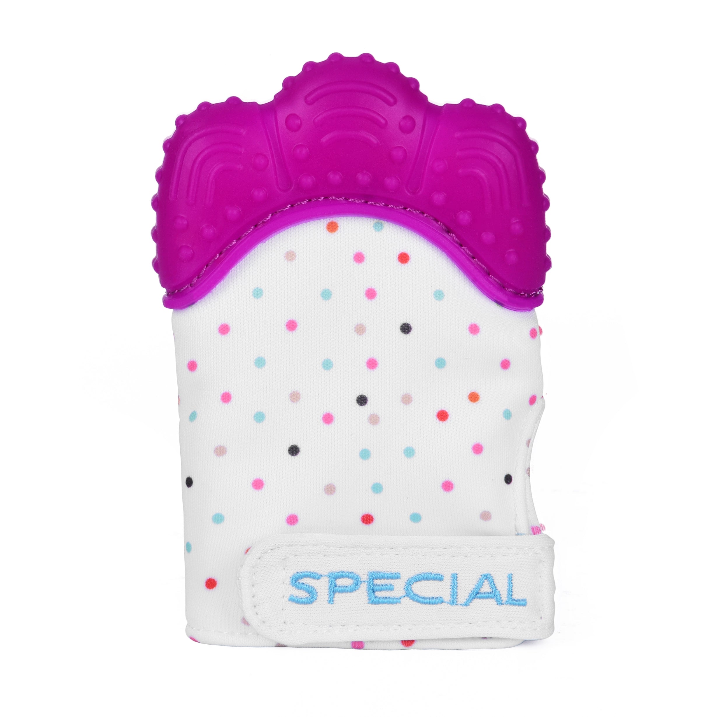 Teething Mitten, Wearable Mitt for Baby Self Soothing BPA Free Teething Pain Relief Toy for Left or Right hand
