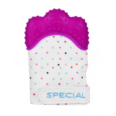 Teething Mitten, Wearable Mitt for Baby Self Soothing BPA Free Teething Pain Relief Toy for Left or Right hand