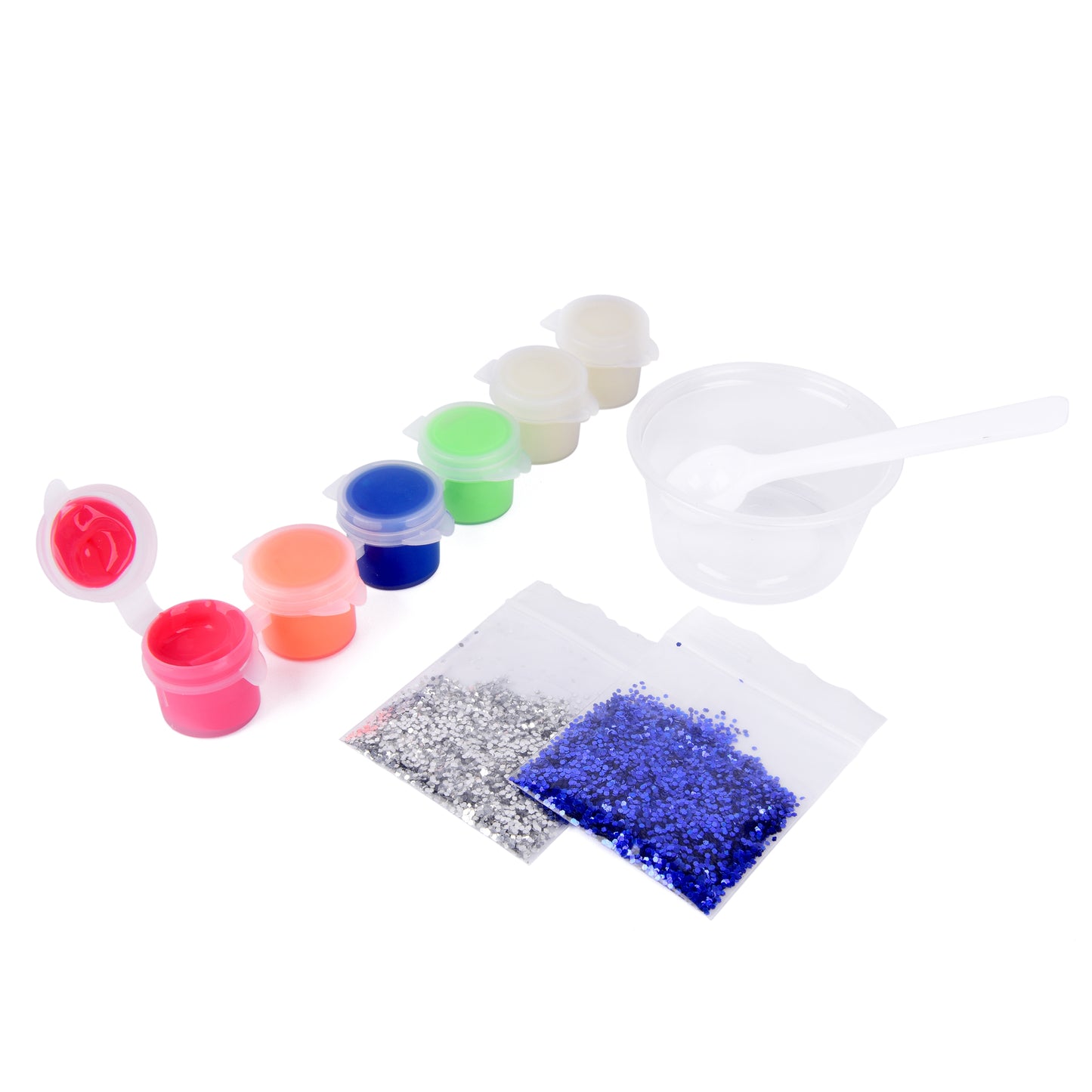 Slime Kit Putty, and Goo | Includes Slime Containers, Ingredients, and Supplies for 4 Different Kinds of Slime: Glow in the Dark, Neon Colored, Scented, Foam Or Glitter!