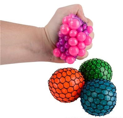 Mesh Fun Stress Neon Ball 3"