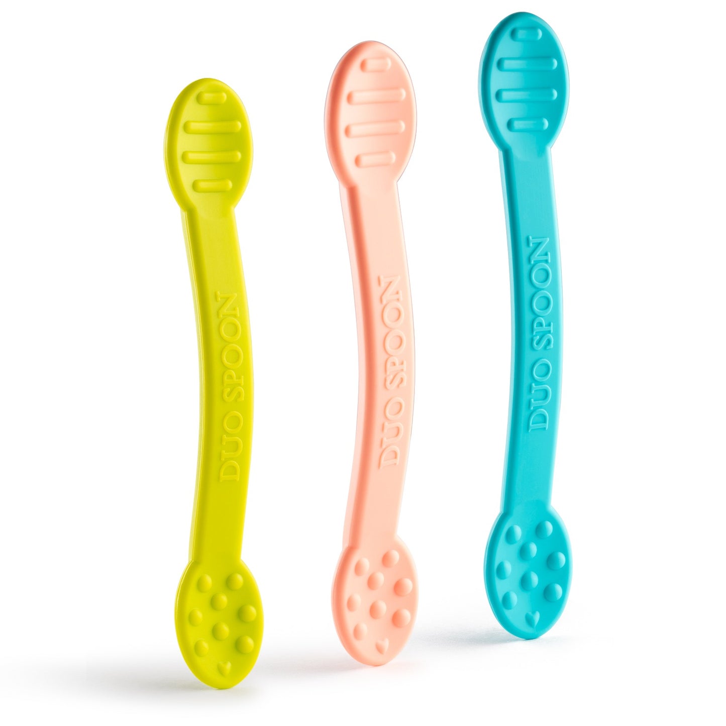 Duo Spoon 3-Pack - Light Pink, Light Blue, Light Green