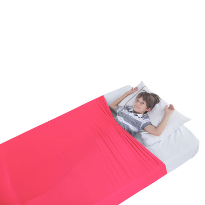 Sensory Bed Sheet for Kids Compression Alternative to Weighted Blankets - Red