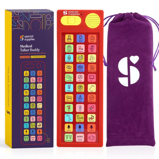Medical Talker Buddy AAC Communication Device for Non-Verbal Patients, Kids & Adults – Hospital Bedside Speech Therapy Aid, Recordable Talking Device, Portable AAC for Medical, Clinical, Home & School Use