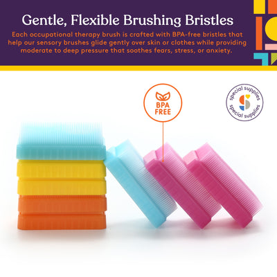 Therapressure Sensory Brush (Primary Colors): 8 Pack