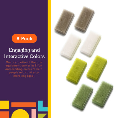 Special Supplies Therapressure Therapy Brush for Occupational and Sensory Brushing - Camo Colors - 8 Pack