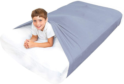 Sensory Bed Sheet for Kids Compression Alternative to Weighted Blankets - Gray