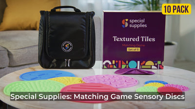 Sensory Discs Matching Game - 20 Pack - Eye Mask Included