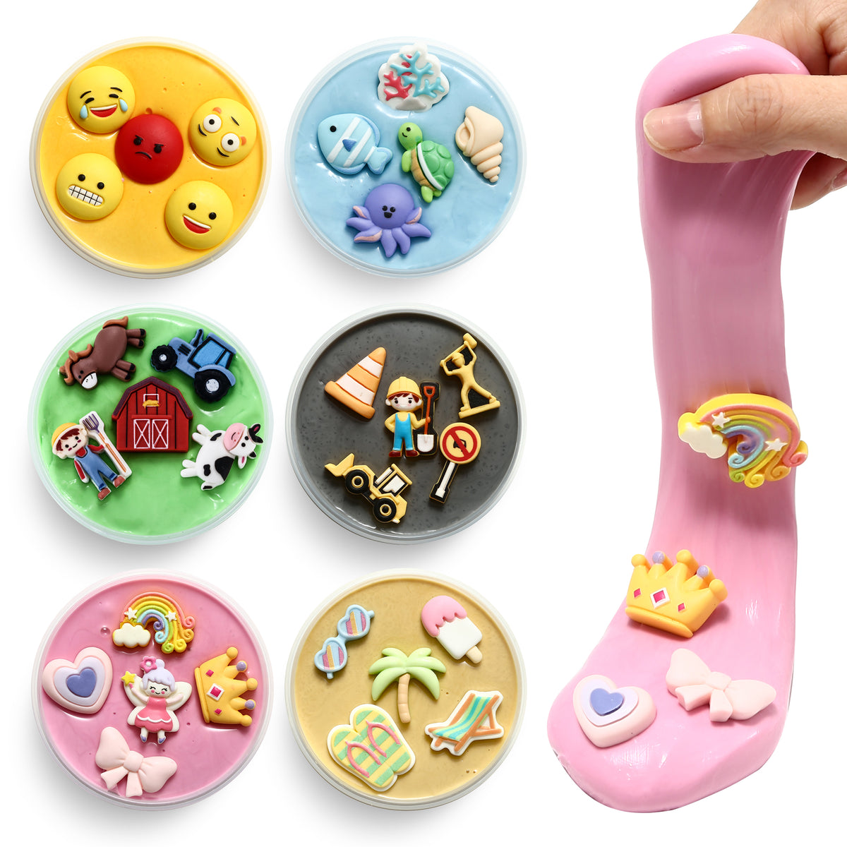 Special Supplies Sensory Therapy Putty for Kids and Adults with Cute Charms, Resistive Hand Exercise Stress Relief Therapy Putty