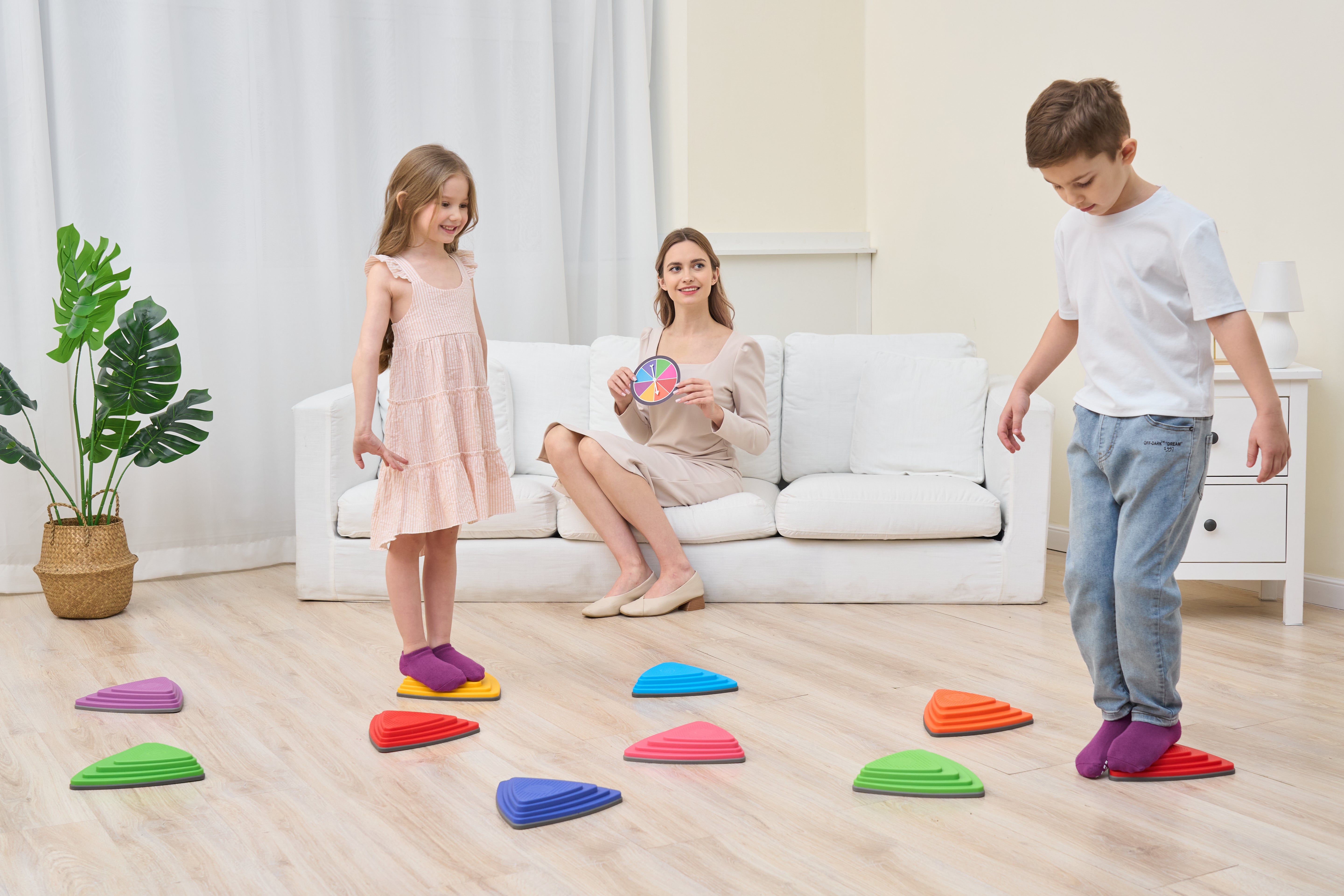 Stepping Stones (Primary Colors): 10 Piece Set