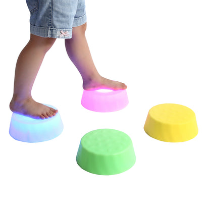 Special Supplies LED Stepping Stones for Kids – Light-Up Balance Blocks – Promote Coordination, Balance, Strength for Toddlers & Children – Durable Non-Slip Rubber, Safe Indoor & Outdoor Play