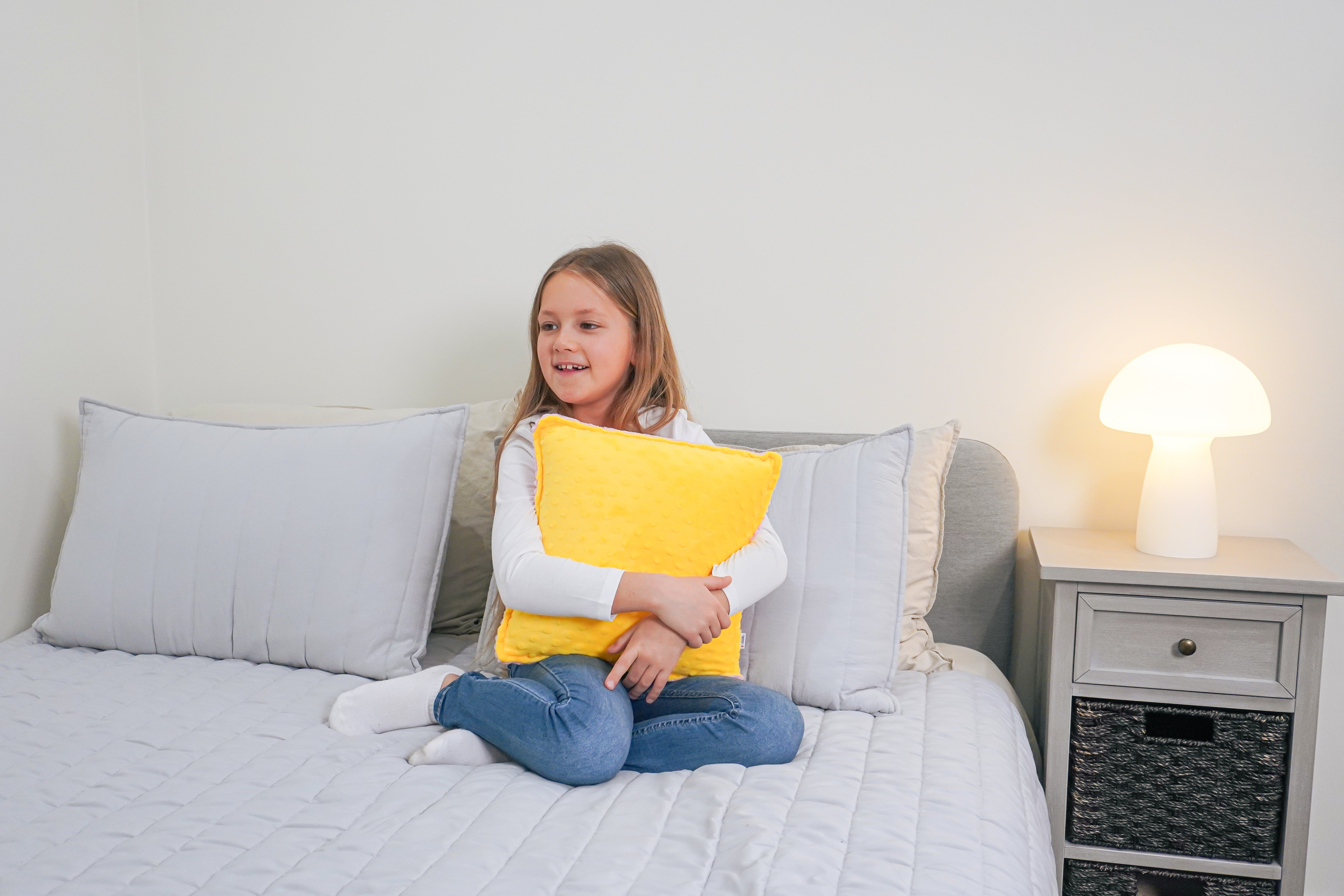 Sensory Vibrating Pillow - Pink & Yellow