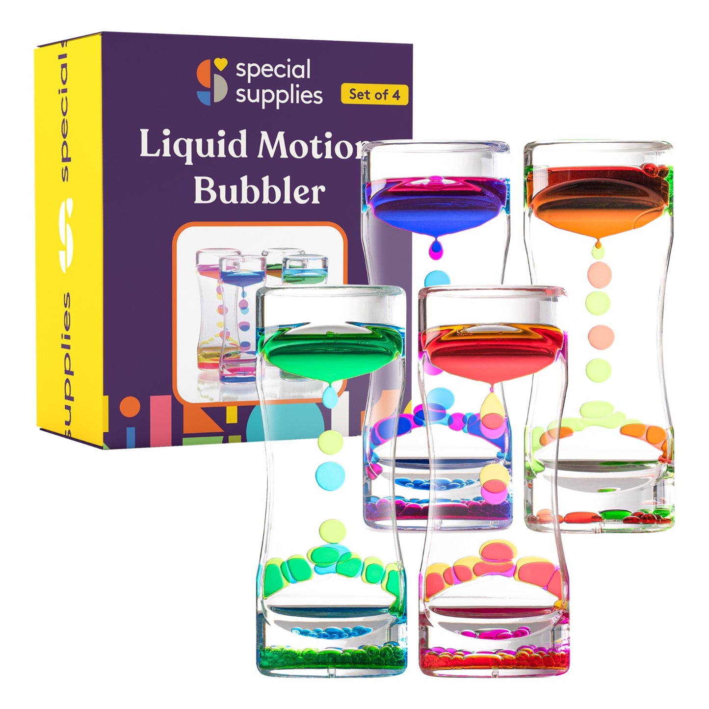 Liquid Motion Bubbler Toy (4-Pack)