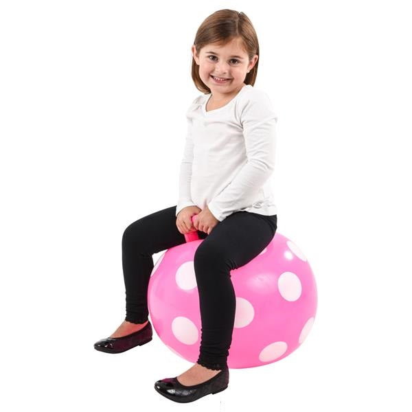 Dots Hopper Ball With Handle 18"