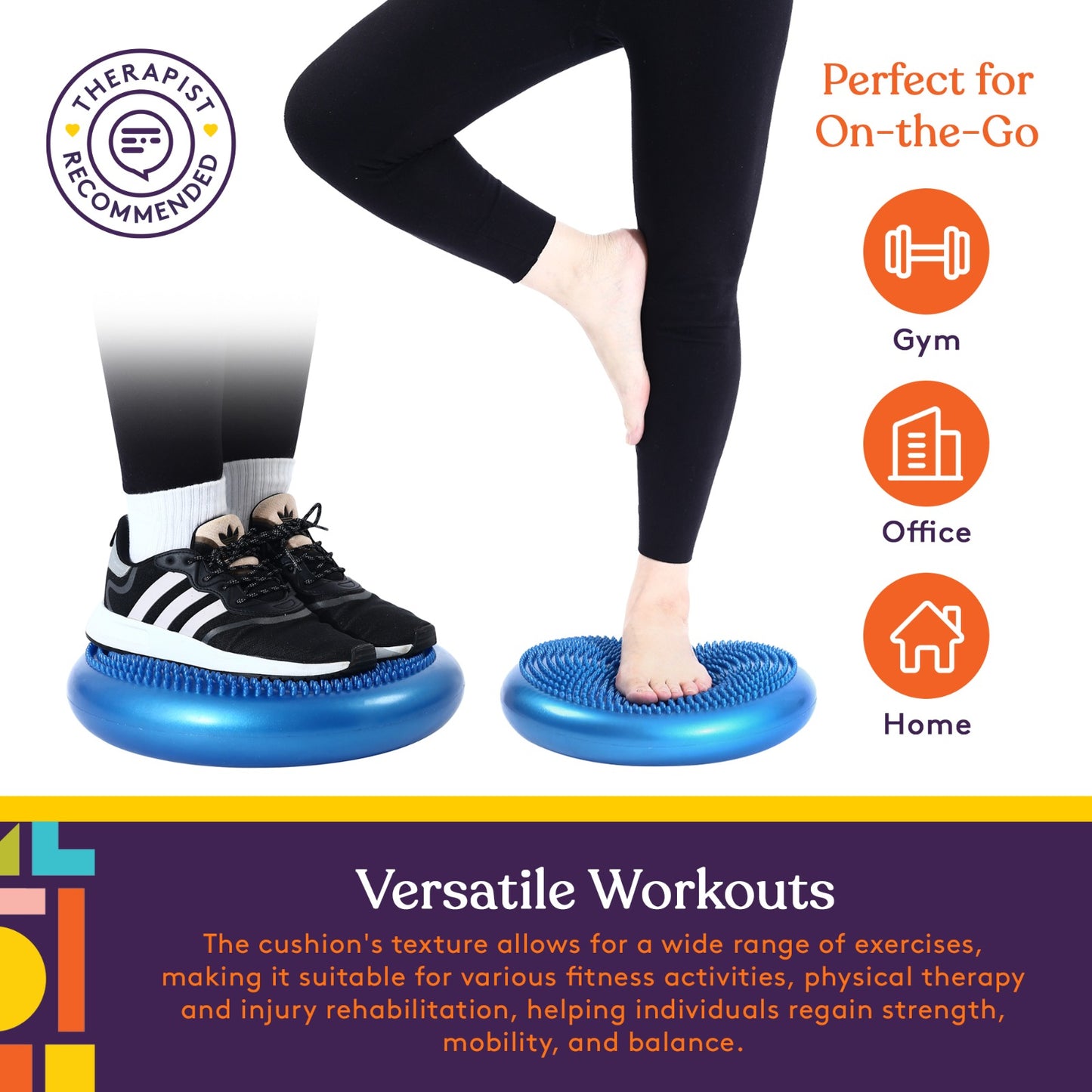 Stability Cushion with Sensory Spikes (Pump Included!)