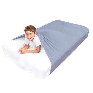 Sensory Bed Sheet for Kids Compression Alternative to Weighted Blankets - Gray
