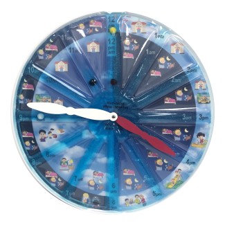 Sensory Clock Gel Pad for Learning Time and Fine Motor Play