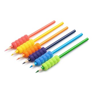 Spiky Pencil Grips for Kids and Adults - 6 Pack