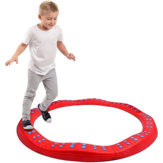 Wavy Circle Balance Beams Stepping Stones for Kids, 8 Pc