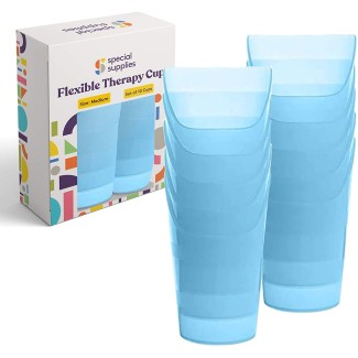 Pack of 10 Medium Flexible Drinking Cups with Nose Mold Cutout