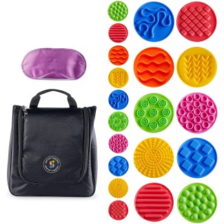 Sensory Discs Matching Game - 20 Pack - Eye Mask Included